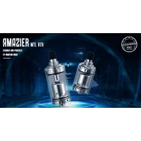 Ambition Mods Amazier MTL RTA Verdampfer (4ml)Amazier MTL RTA 4ml - Ambition ModsDie Macher von Bishop Purity und Riley MTL RTA sind zurück mit einer neuen Kreation namens Amazier MTL RTA. Der neue MTL-Zerstäuber von Ambition Mods ist aus SS316-Stahl gefertigt, hat einen Durchmesser von 22mm und ein Fassungsvermögen von 4ml Liquid-Refill. Er ist mit einem Flüssigkeitsregulierungssystem ausgestattet und für die Einstellung der Düse sind 3 Luftstifte erhältlich, die im Lieferumfang enthalten sind.&nbsp;Mehr Details&nbsp;Geeignet für MTL / RDL (mit dem zusätzlichen 3,5mm Stift nicht enthalten)22mm Durchmesser56mm HöheGewicht 58g.4ml FassungsvermögenSafttankschloss-Design1,0 mm (vorinstalliert) / 1,5 mm / 2,0 mm LuftstromstifteSS316 Konstruktion13396Ambition Mods50,10&nbsp;CHFsmoke-shop.ch50,10&nbsp;CHF