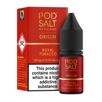 Pod Salt Fusion - Origin - Royal Tobacco 10ml - 11mgDieser weiche Tabak für die raffinierte Palette ist gut abgerundet und leicht. Reichlich hervorgehoben durch leichtes Karamell, das mit jedem Zug süße Noten bietet.- Geschmacksprofil: Tabak, Lakritze- Inhalt: 10ml- Nikotinstärke: 11mg / 20mg- Mischungsverhältnis: 50VG/50PG- Empfohlen zur Verwendung mit: XROS Nano, Drag Q, Caliburn A2SFür das beste Pod Salt-Erlebnis empfehlen wir den MTL-Stil und jedes Gerät mit niedriger Wattzahl (10-20 Watt), mittlerem bis engem Zug und einem Widerstand von 0,8-1,2 Ohm.Pod Salt Origin - Royal Tobacco 10ml - 20mgMit einem Nikotingehalt von 20mg/ml ist wenig Dampf erforderlich um den Nikotinbedarf zu befriedigen. Das Nikotinsalz ermöglicht einen viel sanfteren Throat Hit als regulär. Diese Kombination ist optimal für Podsystem und MTL-Verdampfer!Pod Salt repliziert die in Tabakblättern natürlich vorkommenden Nikotinsalze, um ein perfekt glattes Erlebnis mit minimaler Rachenreizung zu erzielen. Mit Nikotinsalzen wird das Nikotin schneller absorbiert und bleibt länger erhalten, um ein höheres Maß an Zufriedenheit zu erzielen als mit herkömmlichen Nikotin-E-Flüssigkeiten.Diese Kombination von Faktoren hilft mehr Rauchern beim Übergang vom Tabakkonsum, und auch viele derzeitige Vaper stellen den Wechsel ein. Stealth-Vaping war noch nie einfacher oder befriedigender.Inhalt: 10 mlNikotingehalt: 20 mgMischverhältnis: 50% PG / 50% VGInhaltstoffe: Propylenglykol, pflanzliches Glyzerin, Aromen, Nikotin13404Pod Salt - Nikotinsaltz6,90 CHFsmoke-shop.ch6,90 CHF