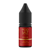 Pod Salt Fusion - Origin - Royal Tobacco 10ml - 11mgDieser weiche Tabak für die raffinierte Palette ist gut abgerundet und leicht. Reichlich hervorgehoben durch leichtes Karamell, das mit jedem Zug süße Noten bietet.- Geschmacksprofil: Tabak, Lakritze- Inhalt: 10ml- Nikotinstärke: 11mg / 20mg- Mischungsverhältnis: 50VG/50PG- Empfohlen zur Verwendung mit: XROS Nano, Drag Q, Caliburn A2SFür das beste Pod Salt-Erlebnis empfehlen wir den MTL-Stil und jedes Gerät mit niedriger Wattzahl (10-20 Watt), mittlerem bis engem Zug und einem Widerstand von 0,8-1,2 Ohm.Pod Salt Origin - Royal Tobacco 10ml - 20mgMit einem Nikotingehalt von 20mg/ml ist wenig Dampf erforderlich um den Nikotinbedarf zu befriedigen. Das Nikotinsalz ermöglicht einen viel sanfteren Throat Hit als regulär. Diese Kombination ist optimal für Podsystem und MTL-Verdampfer!Pod Salt repliziert die in Tabakblättern natürlich vorkommenden Nikotinsalze, um ein perfekt glattes Erlebnis mit minimaler Rachenreizung zu erzielen. Mit Nikotinsalzen wird das Nikotin schneller absorbiert und bleibt länger erhalten, um ein höheres Maß an Zufriedenheit zu erzielen als mit herkömmlichen Nikotin-E-Flüssigkeiten.Diese Kombination von Faktoren hilft mehr Rauchern beim Übergang vom Tabakkonsum, und auch viele derzeitige Vaper stellen den Wechsel ein. Stealth-Vaping war noch nie einfacher oder befriedigender.Inhalt: 10 mlNikotingehalt: 20 mgMischverhältnis: 50% PG / 50% VGInhaltstoffe: Propylenglykol, pflanzliches Glyzerin, Aromen, Nikotin13402Pod Salt - Nikotinsaltz6,90 CHFsmoke-shop.ch6,90 CHF