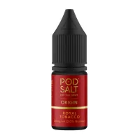 Pod Salt Fusion - Origin - Royal Tobacco 10ml - 20 mgPod Salt Origin Royal Tobacco 20mg Nikotin 30ml erweckt mit seinem tiefen, gut gerösteten Geschmack die Essenz des Mid-West-Rolling Tabaks zum Leben. Mild, aber reichlich befriedigend, ist dieses Liquid durch einen subtilen Hauch von süsser Vanille erhöht, wodurch eine glatte und genussvolle vaping Erfahrung. Perfekt für diejenigen, die einen raffinierten und klassischen Tabakgeschmack suchen.- Geschmacksprofil: Tabak, Vanille- Inhalt: 10ml- Nikotinstärke: 20mg- Mischungsverhältnis: 50VG/50PGFür das beste Pod Salt-Erlebnis empfehlen wir den MTL-Stil und jedes Gerät mit niedriger Wattzahl (10-20 Watt), mittlerem bis engem Zug und einem Widerstand von 0,8-1,2 Ohm.Pod Salt Origin - Royal Tobacco 10ml - 20mgInhalt: 10 mlNikotingehalt: 20 mgMischverhältnis: 50% PG / 50% VGInhaltstoffe: Propylenglykol, pflanzliches Glyzerin, Aromen, Nikotin13404Pod Salt - Nikotinsaltz6,90 CHFsmoke-shop.ch6,90 CHF