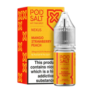 Pod Salt Nexus Mango Strawberry Peach Nic Salt 10ml - 20mg