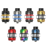 T-Air Subtank 5ml Smok - Tank Verdampfer - vers. Farben...Der T-Air kommt direkt von Smok und wie jedes Mal ist die Zufriedenheit vollkommen. Er hat ein Fassungsvermögen von 5ml, wird von oben befüllt, hat ein 810er Drip Tip und eine einstellbare Airflow. Außerdem ist das Risiko des Auslaufens begrenzt und die Ästhetik wird viele begeistern.Der T-Air ist nicht mehr und nicht weniger als ein ausgezeichneter Fertigcoil Verdampfer Er gibt die Aromen hervorragend wieder und erzeugt starke Dämpfe.Smok ist unübertroffen, wenn es darum geht, Dampfer zu begeistern. Mit dem T-Air hat er wieder einmal sein Können in Sachen Ästhetik unter Beweis gestellt. Es ist wahr, dass wir nur verführt werden können, wenn wir einen solchen Zerstäuber vor Augen haben. Smok hat ihn mit schönen, harmonischen Linien versehen, und wir vergeben Pluspunkte für die Zinnen, die sich durch den ganzen Körper ziehen, sowie für den Smok-Schriftzug über dem Tank.Der T-Air-Zerstäuber ist mit einer Höhe von 51,7 mm und einem Durchmesser von 32 mm relativ groß. Natürlich kann der Dampfer ihn nicht mit allen Boxen kombinieren, aber er gleicht dies durch sein Drip Tip 810 aus, das einen unbestreitbaren Komfort für die Lippen bietet, und durch sein Fassungsvermögen von 5 ml, das durch sein Bulbglas ermöglicht wird.Schließlich ermöglicht ein 510er-Anschluss seine Befestigung.Ein schön gestalteter ZerstäuberSmok hat hier einen praktischen Zerstäuber geschaffen, der gute Leistungen erbringen kann. Der Benutzer kann ihn von oben befüllen, nachdem er den Top Cap mit einer Vierteldrehung abgeschraubt hat. Das Befüllen ist also sehr einfach, zumal der Zerstäuber zwei Öffnungen hat und fünf Gummiringe das Risiko des Auslaufens begrenzen.Zweitens ist der T-Air mit einer einstellbaren Airflow ausgestattet, die sich auf der Oberseite befindet. Die Airflow hat die Form eines drehbaren Rings und besteht aus wabenförmigen und doppelt geschlitzten Perforationen. So kann man zwischen einem engen und einem luftigen Zug wählen.Die Widerstände sind mit den TA-Widerständen von Smok kompatibel. Es werden 2 Widerstände mitgeliefert, nämlich :Ein TA-Widerstand von 0,2 Ohm (50-70W, am besten bei 65W).Ein TA-Widerstand mit 0,15 dualen Ohm (40-60W, am besten bei 55W).Dann, zu guter Letzt, verfügt der Zerstäuber über ein Plug-and-Play-System und der Austausch der Widerstände ist denkbar einfach. Man muss sie nur mit Druck in das Innere einführen.Mit dem T-Air von Smok kann der Benutzer dampfen, während er große Dampfwolken erzeugt und sich an den hervorragend wiedergegebenen Aromen erfreut. Warten Sie nicht länger und halten Sie diesen Nugget des Dampfen in Ihren Händen.Lieferumfang1x T-Air-Verdampfer1x TA-Widerstand 0,2 Ohm (vorinstalliert)1x TA-Widerstand 0,15 Dual Ohm1x ErsatzglasErsatzteile1x BedienungsanleitungDATENBLATTMaterial Rostfreier StahlArt des Materials ZerstäuberDL-Zug (Luft)Einstellbare Airflow JaInhalt (ml) 5 mlDurchmesser (mm) Ø 32 mmBefüllung Von obenArt der Drip Tips 810Anschlussart 510Widerstände weniger als 0,5 Ohm13444Smoketech24,90 CHFsmoke-shop.ch24,90 CHF