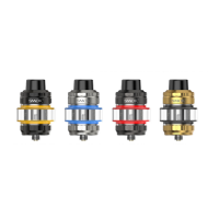 T-Air Subtank 5ml Smok - Tank Verdampfer - vers. Farben...Der T-Air kommt direkt von Smok und wie jedes Mal ist die Zufriedenheit vollkommen. Er hat ein Fassungsvermögen von 5ml, wird von oben befüllt, hat ein 810er Drip Tip und eine einstellbare Airflow. Außerdem ist das Risiko des Auslaufens begrenzt und die Ästhetik wird viele begeistern.Der T-Air ist nicht mehr und nicht weniger als ein ausgezeichneter Fertigcoil Verdampfer Er gibt die Aromen hervorragend wieder und erzeugt starke Dämpfe.Smok ist unübertroffen, wenn es darum geht, Dampfer zu begeistern. Mit dem T-Air hat er wieder einmal sein Können in Sachen Ästhetik unter Beweis gestellt. Es ist wahr, dass wir nur verführt werden können, wenn wir einen solchen Zerstäuber vor Augen haben. Smok hat ihn mit schönen, harmonischen Linien versehen, und wir vergeben Pluspunkte für die Zinnen, die sich durch den ganzen Körper ziehen, sowie für den Smok-Schriftzug über dem Tank.Der T-Air-Zerstäuber ist mit einer Höhe von 51,7 mm und einem Durchmesser von 32 mm relativ groß. Natürlich kann der Dampfer ihn nicht mit allen Boxen kombinieren, aber er gleicht dies durch sein Drip Tip 810 aus, das einen unbestreitbaren Komfort für die Lippen bietet, und durch sein Fassungsvermögen von 5 ml, das durch sein Bulbglas ermöglicht wird.Schließlich ermöglicht ein 510er-Anschluss seine Befestigung.Ein schön gestalteter ZerstäuberSmok hat hier einen praktischen Zerstäuber geschaffen, der gute Leistungen erbringen kann. Der Benutzer kann ihn von oben befüllen, nachdem er den Top Cap mit einer Vierteldrehung abgeschraubt hat. Das Befüllen ist also sehr einfach, zumal der Zerstäuber zwei Öffnungen hat und fünf Gummiringe das Risiko des Auslaufens begrenzen.Zweitens ist der T-Air mit einer einstellbaren Airflow ausgestattet, die sich auf der Oberseite befindet. Die Airflow hat die Form eines drehbaren Rings und besteht aus wabenförmigen und doppelt geschlitzten Perforationen. So kann man zwischen einem engen und einem luftigen Zug wählen.Die Widerstände sind mit den TA-Widerständen von Smok kompatibel. Es werden 2 Widerstände mitgeliefert, nämlich :Ein TA-Widerstand von 0,2 Ohm (50-70W, am besten bei 65W).Ein TA-Widerstand mit 0,15 dualen Ohm (40-60W, am besten bei 55W).Dann, zu guter Letzt, verfügt der Zerstäuber über ein Plug-and-Play-System und der Austausch der Widerstände ist denkbar einfach. Man muss sie nur mit Druck in das Innere einführen.Mit dem T-Air von Smok kann der Benutzer dampfen, während er große Dampfwolken erzeugt und sich an den hervorragend wiedergegebenen Aromen erfreut. Warten Sie nicht länger und halten Sie diesen Nugget des Dampfen in Ihren Händen.Lieferumfang1x T-Air-Verdampfer1x TA-Widerstand 0,2 Ohm (vorinstalliert)1x TA-Widerstand 0,15 Dual Ohm1x ErsatzglasErsatzteile1x BedienungsanleitungDATENBLATTMaterial Rostfreier StahlArt des Materials ZerstäuberDL-Zug (Luft)Einstellbare Airflow JaInhalt (ml) 5 mlDurchmesser (mm) Ø 32 mmBefüllung Von obenArt der Drip Tips 810Anschlussart 510Widerstände weniger als 0,5 Ohm13444Smoketech24,90 CHFsmoke-shop.ch24,90 CHF