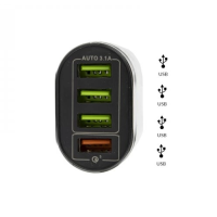 Stecker Wall/USB 4 port 3,1A 5V Fast Charge - BK385 - NetzteilDieser 3.1A 5V-Adapter mit 4 USB-Buchsen ermöglicht das schnelle und sichere Aufladen der meisten elektronischen Geräte.Dank des Wandanschlusses können Sie eine große Auswahl an Zubehör aufladen.Er erkennt intelligent die angeschlossenen Geräte und liefert den optimalen Strom.CE- und ROHS-zertifiziertZertifikate auf Anfrage erhältlich13459Smoke-Shop.ch12,90 CHFsmoke-shop.ch12,90 CHF