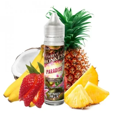 Twelve Monkeys OASIS - Paradise 0mg 50ml Shortfill E liquidTwelve Monkeys - Paradise E-Flüssigkeit ist eine perfekt ausgewogene, köstliche Melodie von mehreren Erdbeere, Ananas, Banane Beere und Kokosnuss.Twelve Monkeys E Flüssigkeit kommt als 50ml kurze Füllung vaping e Flüssigkeit mit 0mg Nikotin. In der Flasche ist Platz für die Zugabe von Nikotin.80% / 20% | VG / PGLieferumfang: 50 ml&nbsp;13317Twelve Monkey19,90&nbsp;CHFsmoke-shop.ch19,90&nbsp;CHF