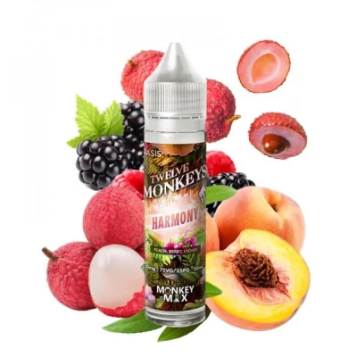 Twelve Monkeys OASIS - Harmony 0mg 50ml Shortfill E liquidTwelve Monkeys - Harmony E liquid ist eine perfekt ausgewogene, köstliche Melodie von mehreren Pfirsich, Beeren und Litschi.&nbsp;Twelve Monkeys E Flüssigkeit kommt als 50ml kurze Füllung vaping e Flüssigkeit mit 0mg Nikotin. In der Flasche ist Platz für die Zugabe von Nikotin.80% / 20% | VG / PGLieferumfang: 50 ml&nbsp;13314Twelve Monkey19,90&nbsp;CHFsmoke-shop.ch19,90&nbsp;CHF