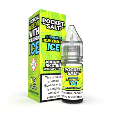 Drip Hacks Pocket Salt Honeymelon Ice 10ml Liquid (Nik-Salz)Drip Hacks Pocket Salt Honeymelon Ice 10ml Liquid (Nik-Salz)Eine köstliche Mischung aus reifer &amp; saftiger Honigmelone mit einem erfrischenden Hauch von Koolada - Pocket Salt - 10ml50/50 VG/PG.READY TO VAPE20 mg Nikotinsalz13757Drip Hacks Aromen UK4,90 CHFsmoke-shop.ch4,90 CHF