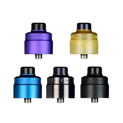 Vaperz Cloud Sith RSA - 24mm - vers. FarbenVaperz Cloud Sith RSA - UltemEigenschaften:&nbsp;24mm mit 25,5mm Schönheitsring24k vergoldeter positiver Stift und PfostenSchnellverschluss für Squonk-Pin mit Ersatzschrauben im DeckSemi-postless Deck4,5 mm SafttopfZwei 2,5 mm x 3 mm PfostenlöcherUltem KühlkörperUltem Luftstrom-DiffusorUltem-Kammer-ReduziererVerschließbare Kappe und SchienensystemGroßer und kleiner 510er Drip TipErsatzschrauben und Orings13764Vaperz Cloud42,00&nbsp;CHFsmoke-shop.ch42,00&nbsp;CHF