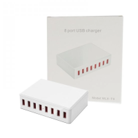 8-Port USB Chargeur WLX-T9Ladegerät mit 8 Anschlüssen zum gleichzeitigen Aufladen Ihrer Geräte.Maximale Ladeleistung von 40 Watt.Die 8 USB-A-Anschlüsse bieten einen Ausgang von maximal 5V/2,4A.Eine LED zeigt an, ob ein Gerät geladen wird.13846Smoke-Shop.ch19,90 CHFsmoke-shop.ch19,90 CHF