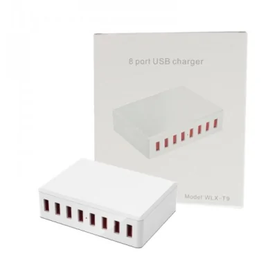 8-Port USB Chargeur WLX-T9Ladegerät mit 8 Anschlüssen zum gleichzeitigen Aufladen Ihrer Geräte.Maximale Ladeleistung von 40 Watt.Die 8 USB-A-Anschlüsse bieten einen Ausgang von maximal 5V/2,4A.Eine LED zeigt an, ob ein Gerät geladen wird.13846Smoke-Shop.ch19,90&nbsp;CHFsmoke-shop.ch19,90&nbsp;CHF