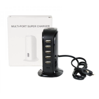 Power Charger 6 USB Ports Black 506ALLadegerät mit 6 Anschlüssen (5 x USB-A, 1 x USB-C) zum gleichzeitigen Laden Ihrer Geräte.Maximale Ladeleistung von 4 Ampere.Die 6 Anschlüsse (USB-A + USB-C) bieten einen Ausgang von maximal 5V/2A, insgesamt 4A.Eine LED zeigt an, ob ein Gerät geladen wird.Kabel für den direkten Anschluss an eine Steckdose.13871Smoke-Shop.ch9,90 CHFsmoke-shop.ch9,90 CHF