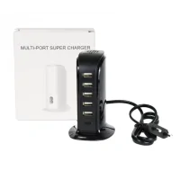Power Charger 6 USB Ports Black 506ALLadegerät mit 6 Anschlüssen (5 x USB-A, 1 x USB-C) zum gleichzeitigen Laden Ihrer Geräte.Maximale Ladeleistung von 4 Ampere.Die 6 Anschlüsse (USB-A + USB-C) bieten einen Ausgang von maximal 5V/2A, insgesamt 4A.Eine LED zeigt an, ob ein Gerät geladen wird.Kabel für den direkten Anschluss an eine Steckdose.13871Smoke-Shop.ch9,90&nbsp;CHFsmoke-shop.ch9,90&nbsp;CHF