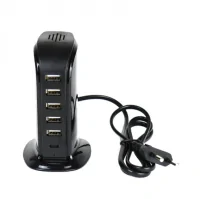 Power Charger 6 USB Ports Black 506ALLadegerät mit 6 Anschlüssen (5 x USB-A, 1 x USB-C) zum gleichzeitigen Laden Ihrer Geräte.Maximale Ladeleistung von 4 Ampere.Die 6 Anschlüsse (USB-A + USB-C) bieten einen Ausgang von maximal 5V/2A, insgesamt 4A.Eine LED zeigt an, ob ein Gerät geladen wird.Kabel für den direkten Anschluss an eine Steckdose.13871Smoke-Shop.ch9,90&nbsp;CHFsmoke-shop.ch9,90&nbsp;CHF