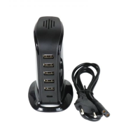Power Charger 6 USB Ports Black 506ALLadegerät mit 6 Anschlüssen (5 x USB-A, 1 x USB-C) zum gleichzeitigen Laden Ihrer Geräte.Maximale Ladeleistung von 4 Ampere.Die 6 Anschlüsse (USB-A + USB-C) bieten einen Ausgang von maximal 5V/2A, insgesamt 4A.Eine LED zeigt an, ob ein Gerät geladen wird.Kabel für den direkten Anschluss an eine Steckdose.13871Smoke-Shop.ch9,90 CHFsmoke-shop.ch9,90 CHF