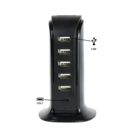 Power Charger 6 USB Ports Black 506ALLadegerät mit 6 Anschlüssen (5 x USB-A, 1 x USB-C) zum gleichzeitigen Laden Ihrer Geräte.Maximale Ladeleistung von 4 Ampere.Die 6 Anschlüsse (USB-A + USB-C) bieten einen Ausgang von maximal 5V/2A, insgesamt 4A.Eine LED zeigt an, ob ein Gerät geladen wird.Kabel für den direkten Anschluss an eine Steckdose.13871Smoke-Shop.ch9,90&nbsp;CHFsmoke-shop.ch9,90&nbsp;CHF