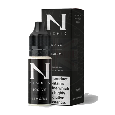 NIC NIC - Nicotine Shot 10ml - 100% VG - 18mgLieferumfang: NIC NIC - Nicotine Shot 10ml  - 18mg - 100% VG10ml Pet 100 VGGeschmack:  neutral (Zum Beimischen von E-Liquids)Dieser Nikotinshot gibt einen hochwertigen und sanften Nikotinschlag. Hergestellt mit nur pharmazeutischen Grad Nikotin, pflanzliches Glycerin und Propylenglykol.Hergestellt mit 100 VG und 18mg pharmazeutische Qualität Nikotin, ist dieses Nikotin Schuss ideal für das Hinzufügen zu Ihrem Liquid 13887Flawless E-Liquid UK1,80 CHFsmoke-shop.ch1,80 CHF