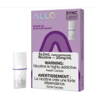 Allo SYNC – Pods 20mg - vers. GeschacksrichtungenDer ALLO SYNC ist der neueste Zuwachs in der smoke-shop Familie.Nach den äußerst beliebten Allo Einweggeräten ist der Allo Sync ein herausragendes geschlossenes Pod-System, das Mesh-Pods verwendet, um eine breite Palette von Vielfalt und Geschmack zu bieten.Diese Pods sind mit Ihrem Stlth-Gerät und dem Allo Sync-Gerät kompatibel. Diese Pods enthalten 20mg Nikotin. Jede Packung enthält 3 Pods mit je 2ML Nikotinsalz. Die ALLO Sync-Pods sind über unsere Bundle-Optionen erhältlich. ALLO SYNC gibt es in den Geschmacksrichtungen, die Sie von der berühmten ALLO DISPOSABLE Linie kennen und lieben. Alle Geschmacksrichtungen können Spuren von Minze und/oder Menthol enthalten.Juicy Mango Crisp AppleFruit TwistSummer FruitsFresh GrapeBlue ICE13891Allo Vape Device Disposable6,90 CHFsmoke-shop.ch6,90 CHF Allo SYNC – Pods 20mg - vers. GeschacksrichtungenDer ALLO SYNC ist der neueste Zuwachs in der smoke-shop Familie.Nach den äußerst beliebten Allo Einweggeräten ist der Allo Sync ein herausragendes geschlossenes Pod-System, das Mesh-Pods verwendet, um eine breite Palette von Vielfalt und Geschmack zu bieten.Diese Pods sind mit Ihrem Stlth-Gerät und dem Allo Sync-Gerät kompatibel. Diese Pods enthalten 20mg Nikotin. Jede Packung enthält 3 Pods mit je 2ML Nikotinsalz. Die ALLO Sync-Pods sind über unsere Bundle-Optionen erhältlich. ALLO SYNC gibt es in den Geschmacksrichtungen, die Sie von der berühmten ALLO DISPOSABLE Linie kennen und lieben. Alle Geschmacksrichtungen können Spuren von Minze und/oder Menthol enthalten.Juicy Mango Crisp AppleFruit TwistSummer FruitsFresh GrapeBlue ICE13891Allo Vape Device Disposable6,90 CHFsmoke-shop.ch6,90 CHF