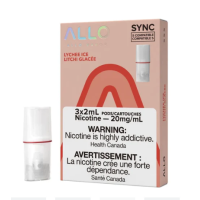 Allo SYNC – Pods 20mg - vers. GeschacksrichtungenDer ALLO SYNC ist der neueste Zuwachs in der smoke-shop Familie.Nach den äußerst beliebten Allo Einweggeräten ist der Allo Sync ein herausragendes geschlossenes Pod-System, das Mesh-Pods verwendet, um eine breite Palette von Vielfalt und Geschmack zu bieten.Diese Pods sind mit Ihrem Stlth-Gerät und dem Allo Sync-Gerät kompatibel. Diese Pods enthalten 20mg Nikotin. Jede Packung enthält 3 Pods mit je 2ML Nikotinsalz. Die ALLO Sync-Pods sind über unsere Bundle-Optionen erhältlich. ALLO SYNC gibt es in den Geschmacksrichtungen, die Sie von der berühmten ALLO DISPOSABLE Linie kennen und lieben.  Alle Geschmacksrichtungen können Spuren von Minze und/oder Menthol enthalten.Juicy Mango Crisp AppleFruit TwistSummer FruitsFresh GrapeBlue ICE13891Allo Vape Device Disposable6,90 CHFsmoke-shop.ch6,90 CHF