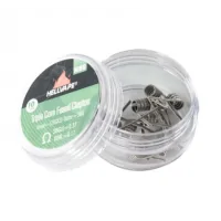 NI80 Triple Core Fused Claptons Coils pre-built (10 Stück) - HellvapeEin einzigartiges Dampferlebnis mit hoher Geschmacksentwicklung.Hergestellt aus 80 Nickel.Innen 28GX3.Durchmesser 3mm.Außen 36GEinzel 0.37ΩZweifach 0,17ΩGroße Langlebigkeit.Schachtel mit 10 Spulen.14039Hellvape11,90 CHFsmoke-shop.ch11,90 CHF