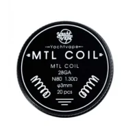 Mtl Coil 28GA ni80 1.3Ohm 3mm (20 Stück) - YachtvapeLieferumfang: Mtl Coil 28GA ni80 1.3Ohm 3mm (20 Stück) - YachtvapeDiese Packung enthält 20 Spulen.Hergestellt aus Ni80.Mtl Spule 28GAOhm: 1,3Ω pro SpuleInnendurchmesser von 3 mm.Leistungsbereich: 10 14W.Absolut ausgezeichnete Geschmack und vape Produktion.14041Yachtvapes - Coils and more9,90&nbsp;CHFsmoke-shop.ch9,90&nbsp;CHF