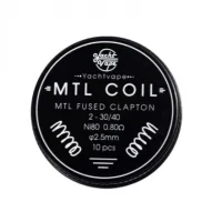 Mtl Coil Mtl Fused Clapton 2-30/40 ni80 0.80 Ohm 2.5mm (10 Stück) - YachtvapeLieferumfang: Mtl Coil Mtl Fused Clapton 2-30/40 ni80 0.80Ω 2.5mm (10 Stück) - YachtvapeDiese Packung enthält 10 Spulen.Hergestellt aus Ni80.Zusammensetzung: 2-30 / 40.Ohm: 0,80Ω pro Spule.Innendurchmesser von 2,5 mm.Absolut ausgezeichneten Geschmack und vape Produktion14042Yachtvapes - Coils and more8,90&nbsp;CHFsmoke-shop.ch8,90&nbsp;CHF