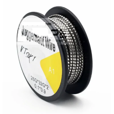 JUGGERNAUT COIL - DUAL CLAPTON COILS PARALLELED WITH FLAT WIRE - 5 Meter WickeldrahtLieferumfang: 1x JUGGERNAUT COIL - DUAL CLAPTON COILS PARALLELED WITH FLAT WIRE - 5 Meter Wickeldraht für SelbstwicklerModel Juggernaut Coil 15FTType Heating WireContain 15FEET/5M/rollMaterial Kanthal A1Awg 26GA*32GA*2 0.1*0.914048Youde Techology UD6,90 CHFsmoke-shop.ch6,90 CHF JUGGERNAUT COIL - DUAL CLAPTON COILS PARALLELED WITH FLAT WIRE - 5 Meter WickeldrahtLieferumfang: 1x JUGGERNAUT COIL - DUAL CLAPTON COILS PARALLELED WITH FLAT WIRE - 5 Meter Wickeldraht für SelbstwicklerModel Juggernaut Coil 15FTType Heating WireContain 15FEET/5M/rollMaterial Kanthal A1Awg 26GA*32GA*2 0.1*0.914048Youde Techology UD6,90 CHFsmoke-shop.ch6,90 CHF