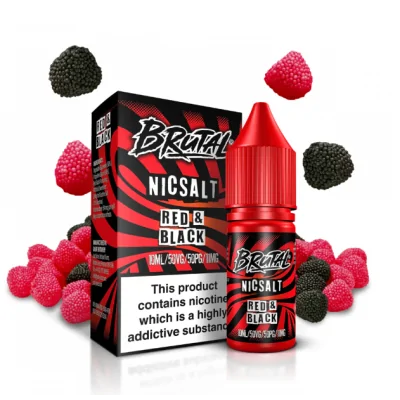 Just Juice Brutal - Red and Black Nic Salt 10ml E-liquid - vers. NikotinstärkenLieferumfang: Just Juice Brutal - Red and Black Nic Salt 10ml E-liquid - 20mgNostalgie in einer Flasche! Super süße Himbeeren und super saftige schwarze Johannisbeeren vereinen sich zu einem der Lieblingsgummis aus der Kindheit.Das Red &amp; Black Nikotinsalz wird mit 50% VG und 50% PG gemischt und ist in 11mg und 20mg erhältlich. Unsere Nikotinsalze sind extrem sanft zu verdampfen und nicht harsch im Hals wie nikotinreiche E-Liquids.50% VG / 50% PGNikotinsalz 20mg Made in Malaysia - 50 VG 20 mg Nicsalt14069Just Juice - Superier E-Liquids6,40 CHFsmoke-shop.ch6,40 CHF