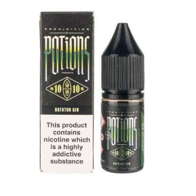 Prohibition Potions - Bathtub Gin Salt 10ml E-liquid - 20mg (Nikotinsalz)Lieferumfang: Prohibition Potions - Bathtub Gin Salt 10ml E-liquid - 20mg (Nikotinsalz)Bath Tub Gin Nic Salt E-Liquid von Prohibition Potions ist ein belebender Mix aus spritziger Limette, belebender Holunderblüte und saftiger Orange mit einem leichten Hauch von Eis. Die perfekte süße und spritzige Erfrischung.Prohibition Potions bietet eine Reihe von unverwechselbaren Geschmacksrichtungen an, die in 10ml Flaschen mit 10mg oder 20mg Nikotinsalzmischungen erhältlich sind.Eigenschaften:PG/VG: 50:50Geschmacksnoten: Limette, Holunderblüte, Orange, EisHergestellt in Großbritannien10mg und 20mg NikotinsalzformulierungFlaschengröße: 10mlPG/VG 50/50 NIkotinsalz 20 mg14078Prohibitoin Vapes CO 20125,50 CHFsmoke-shop.ch5,50 CHF