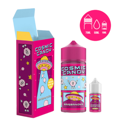 50ml + 10ml Barbanova Cosmic Candy - 3mg (ink. Shot)Geschmack: ZuckerwattePG/VG: 50/50Secret's lab nimmt uns mit in die entlegensten Winkel der Galaxie, um Barbanova zu entdecken, einen Jahrmarktplaneten, der sich auf den Geschmack von Zuckerwatte spezialisiert hat. Ein süßer und leckerer Genuss. Die Flasche ist mit 50ml gefüllt und wird in einer Packung mit einem Booster verkauft. Das Endprodukt ist 60ml groß und enthält 3mg Nikotin.14094Secret Lab - Frankreich13,20 CHFsmoke-shop.ch13,20 CHF