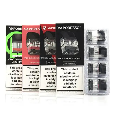 Ersatzkartuschen XROS Series 2ml (4 Stück) - Vaporesso (Xros / Xros 2/ Xros 3)Lieferumfang: Ersatzkartuschen XROS Series 0.8/1.2 ohm 2ml (4 Stück) - VaporessoErsatzpatronen für Pod XROS.Erhältlich in 0.8 und 1.2ΩKompatibel mit Pod xros V1 v2 und mini.Inhalt: 4 Stück mit Füllmenge 2ml12373Vaporesso13,50 CHFsmoke-shop.ch13,50 CHF