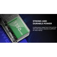 UWELL CROWN B POD SYSTEM KIT - Pod Kit - USB C- 1150 mahUwell Crown B 35W Pod System, bietet eine integrierte 1150mAh Batterie, PA Spule Kompatibilität. Konstruiert aus sturzsicherer Zink-Legierung, passt das Chassis ordentlich in der Hand und kapselt eine 1150mAh Batterie. Das Crown B Pod System ist über einen Typ-C-Anschluss und ein Kabel wiederaufladbar und kann bis zu 35 W in einem dreistufigen Leistungssystem liefern, das durch farbige Beleuchtung angezeigt wird. Mit eingebauten Anpassungen über Power-Dial und Airflow-Schalter, ist der Crown B unglaublich vielseitig und arbeitet nahtlos mit Nikotinsalzen und Freebase eJuice. Ausgestattet mit einem 0,3ohm oder 0,8ohm PA Coils, kann der Crown B für MTL oder DL vaping verwendet werden, befriedigt alle vaper mit köstlichen aromatisierten Dampf.Enthält:- 1 Crown B Gerät- 1 Crown B Pod- 1 0,3-Ohm-PA-Spule- 1 0.8ohm PA Spule- 1 Benutzerhandbuch- 1 Typ-C Kabel- 2 510er TropfspitzenVerfügbare Optionen:Eisengrau14223Uwell 29,90 CHFsmoke-shop.ch29,90 CHF