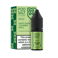 10 ml POD SALT FUSION - White Grape Cucumber - Nikotinsalz Liquid10 ml POD SALT FUSION - White Grape Cucumber -10 mg - Nikotinsalz Liquid...Geschmack:Es kommt eine köstliche und angenehm frische Mischung für den täglichen Vaping. Beim Einatmen geniesst du eine Mischung aus süssen weissen Trauben und Äpfeln, während du beim Ausatmen von Noten frischer und knackiger Gurke begleitet wirst.50% | VG / PGInhalt: 10 mlNikotingehalt: 10mg oder  20 mgMischverhältnis: 50% PG / 50% VGInhaltstoffe: Propylenglykol, pflanzliches Glyzerin, Aromen, Nikotin 14237Pod Salt - Nikotinsaltz6,90 CHFsmoke-shop.ch6,90 CHF