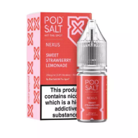 10 ml POD SALT FUSION - Sweet Strawberry Lemonade - Nikotinsalz Liquid10 ml POD SALT FUSION - Sweet Strawberry Lemonade -10 mg - Nikotinsalz Liquid...Geschmack:Das Sweet Strawberry Lemonade Nik-Salz liefert frische, spritzige und prickelnde Limonade mit dem Geschmack süsser und saftiger Erdbeeren an dein Pod. Dein Gaumen wird dir diese Kombination sicher danken.50% | VG / PGInhalt: 10 mlNikotingehalt: 10mg oder  20 mgMischverhältnis: 50% PG / 50% VGInhaltstoffe: Propylenglykol, pflanzliches Glyzerin, Aromen, Nikotin 14239Pod Salt - Nikotinsaltz6,90 CHFsmoke-shop.ch6,90 CHF