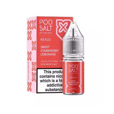 10 ml POD SALT FUSION - Sweet Strawberry Lemonade - Nikotinsalz Liquid10 ml POD SALT FUSION - Sweet Strawberry Lemonade -10 mg - Nikotinsalz Liquid...Geschmack:Das Sweet Strawberry Lemonade Nik-Salz liefert frische, spritzige und prickelnde Limonade mit dem Geschmack süsser und saftiger Erdbeeren an dein Pod. Dein Gaumen wird dir diese Kombination sicher danken.50% | VG / PGInhalt: 10 mlNikotingehalt: 10mg oder  20 mgMischverhältnis: 50% PG / 50% VGInhaltstoffe: Propylenglykol, pflanzliches Glyzerin, Aromen, Nikotin 14239Pod Salt - Nikotinsaltz6,90 CHFsmoke-shop.ch6,90 CHF