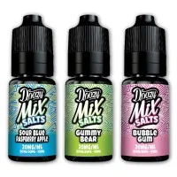 Doozy Mix Salt - 20mg - vers. Geschmacksrichtungen - NikotinsalzDoozy Mix Nic Salts sind eine Reihe von Nikotinsalz e-Liquid, die einen weichen, befriedigenden Dampf bieten. Sie sind in einer Vielzahl von Geschmacksrichtungen erhältlich, darunter Bubble-Gum, saure blaue Himbeere Apfel, rosa Limonade, gemischte Beeren, Gummibärchen und Sahne-Tabak. Die Niksalze sind in den Stärken 5mg, 10mg und 20mg erhältlich, so dass Sie den perfekten Nikotingehalt für Ihre Bedürfnisse finden können.Ihre 50/50 VG/PG-Mischung macht sie am besten geeignet für Mund-zu-Lunge-Starterkits, Pod-Geräte und Pod-Mod-Kits.Doozy Vape - MIX  Salts 10ml -10 mg oder  20mg Nikotinsalz50% | VG / PG14248Doozy Liquids4,10 CHFsmoke-shop.ch4,10 CHF