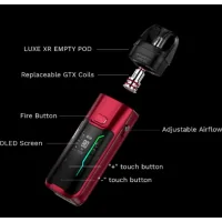 Vaporesso Luxe XR MAX - 2800 mAh - USB C - 80 Watt Podset- vers. FarbenEinfach der perfekte Begleiter für die Hosentasche!Produktdetails:Akku: 2800 mAhInhalt Pod: 5 mlMasse: 106.5 x 32.1 x 26mmDisplay: 0.54 Zoll OLEDMax. Leistung: 80 WattLadestrom: DC 5V/2AAnschluss: USB-Typ-CAirflow: einstellbarLieferumfang:1x Vaporesso Luxe XR Max in ausgewählter Farbe2x Vaporesso XR Pods (1x DTL, 1x RTL)1x Vaporesso GTX Coil 0.2 Ohm1x Vaporesso GTX Coil 0.4 Ohm1x USB-C-Kabel1x Anleitung14251Vaporesso25,20 CHFsmoke-shop.ch25,20 CHF Vaporesso Luxe XR MAX - 2800 mAh - USB C - 80 Watt Podset- vers. FarbenEinfach der perfekte Begleiter für die Hosentasche!Produktdetails:Akku: 2800 mAhInhalt Pod: 5 mlMasse: 106.5 x 32.1 x 26mmDisplay: 0.54 Zoll OLEDMax. Leistung: 80 WattLadestrom: DC 5V/2AAnschluss: USB-Typ-CAirflow: einstellbarLieferumfang:1x Vaporesso Luxe XR Max in ausgewählter Farbe2x Vaporesso XR Pods (1x DTL, 1x RTL)1x Vaporesso GTX Coil 0.2 Ohm1x Vaporesso GTX Coil 0.4 Ohm1x USB-C-Kabel1x Anleitung14251Vaporesso25,20 CHFsmoke-shop.ch25,20 CHF