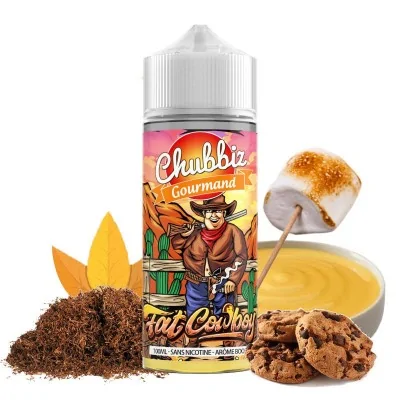 FAT COWBOY - CHUBBIZ GOURMAND - 100ML - shortfill - ChubbizDie 100 ml e-Liquid Fat Cowboy aus der Chubbiz Gourmand Reihe von Mixup Labs ist ein sehr gut verarbeitetes Gourmet e-Liquid.Diese Mischung, die nicht gieriger sein könnte, vermischt die Geschmäcker eines kräftigen Classic Blond, von Schokoladenkeksen, gerösteten Marshmallows und einer cremigen Custard-Creme... ein Genuss!Die 120ml-Flasche enthält 100ml nikotinfreies E-Liquid mit Aroma-Boost und ermöglicht es, PG/VG-Base oder Nikotin-Booster direkt in die Flasche zu geben, um mit 0, 1,82 oder 3,33 mg/ml zu dampfen.Hergestellt in Frankreich. PG/VG-Dosierung: 30/7014311Chubbiz - Frankreich22,00 CHFsmoke-shop.ch22,00 CHF