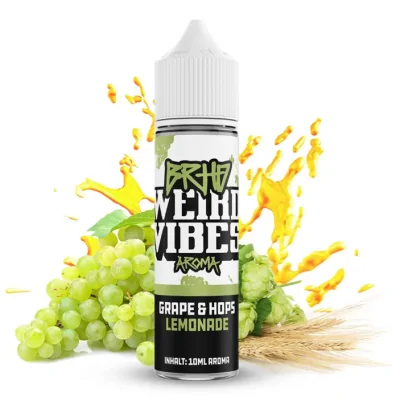 BRHD - 10 ml Weird Vibes - Grape & Hops Lemonade Longfill LiquidBRHD - 10 ml Weird Vibes - Grape & Hops Lemonade Longfill LiquidGeschmackDas Longfill-Aroma Weird Vibes - Grape & Hops des deutschen Herstellers Barehead ist eine Mischung aus hausgemachter Limonade mit diversen Trauben und einem Hauch Hopfen.Liquidtyp:Longfill AromaTPD 2021:TPD 2021 konformHerkunft:DeutschlandFlasche:60ml Chubby FlascheInhaltsstoffe:Glycerin, Propylenglykol (E1520), AromenReifezeit:2 - 4 Tage14322Bare Head Liquids12,90 CHFsmoke-shop.ch12,90 CHF BRHD - 10 ml Weird Vibes - Grape & Hops Lemonade Longfill LiquidBRHD - 10 ml Weird Vibes - Grape & Hops Lemonade Longfill LiquidGeschmackDas Longfill-Aroma Weird Vibes - Grape & Hops des deutschen Herstellers Barehead ist eine Mischung aus hausgemachter Limonade mit diversen Trauben und einem Hauch Hopfen.Liquidtyp:Longfill AromaTPD 2021:TPD 2021 konformHerkunft:DeutschlandFlasche:60ml Chubby FlascheInhaltsstoffe:Glycerin, Propylenglykol (E1520), AromenReifezeit:2 - 4 Tage14322Bare Head Liquids12,90 CHFsmoke-shop.ch12,90 CHF