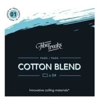 Fiber Freaks Cotton Blend Pads 1 & 2 (Wickelwatte)Lieferumfang: 1x 4 Fiber Freaks Original PadsFiber Freaks Cotton Blend ist eine Kombination aus Zellulose und Bio-Baumwoll-Faser.  Als Baumwolle wurde die biologische Pima-Watte aus Amerika ausgewählt. Diese höchst qualitative Watte wird vor allem in der Luxusbranche verwendet.Die Baumwolle wurde einer speziellen Reinigung unterzogen. Erhältlich in zwei Stärken: 1856Fiber Freaks - Premium Wickelwatte2,50 CHFsmoke-shop.ch2,50 CHF
