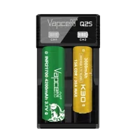 Vapcell Q2S Charger - USB - LadegerätDas Vapcell Q2S ist ein Einsteiger-Ladegerät, das eine große Auswahl an Akkugrößen laden kann, darunter die beliebten Formate 18650, 26650 und 21700. Dieses Ladegerät kann bis zu einer Geschwindigkeit von 1A pro Schacht laden. Fogstar Sicherheitsstandard - Wir haben einen minimalen Sicherheitsstandard für alle unsere Ladegeräte - Verpolungsschutz, Überladeschutz, Überhitzungsschutz, Kurzschlussschutz und aus flammhemmenden Materialien hergestellt.Paketinhalt -Vapcell Q2S Ladegerät, USB-Kabel, Handbuch.(Ohne Batterien (Bild dient zu Illustrationszwecken)14395Efest12,90 CHFsmoke-shop.ch12,90 CHF