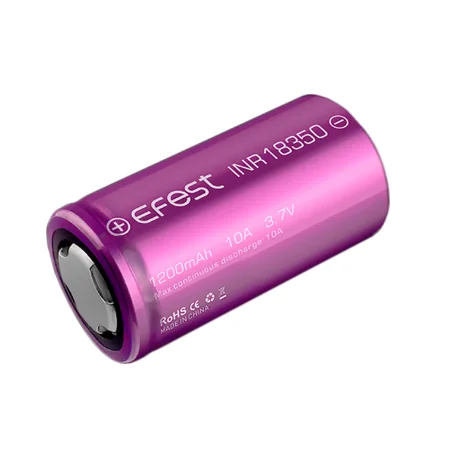 IMR 18350 3.6V - 700 mAh (10 A) Akku von Efest