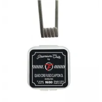 Quad Core Fused Clapton DL Ni80 0.20 ohm (10 Stück) Vorgewickelte Coils - FumytechPremium Coils Full Ni80.4x28G/36G.5 Umdrehungen auf einer Achse von 3mm Ø.Wert von 0.20Ω in single, 0.10Ω in dual.Perfekt für Ihre DL-Zerstäuber, die eine hohe Betriebsleistung benötigen.14423Fumytech7,90 CHFsmoke-shop.ch7,90 CHF