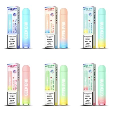 Geek Bar Meloso 600 (Einweg E-Zigarette) - Geekvape Disposable - 20mg -Der Geek Bar Meloso Disposable Vape ist das neueste Einweg-Vape-Modell der weltbekannten Hersteller von Geek Bar. Mit 20mg (2%) Nikotinsalz pro 600 Puffs ist es sanft im Hals und in vielen köstlichen Geschmacksrichtungen erhältlich. Die Double-Mesh-Coil-Technologie wurde entwickelt, um einen hervorragenden und gleichmäßigen Geschmack zu gewährleisten. Mit einer Kapazität von 500 mAh und automatischer Entnahme hält er den Mund-zu-Lunge-Vapern fast den ganzen Tag über stand. Da die Inhalation über das Mundstück erfolgt und keine Taste gedrückt werden muss, ist sie dem Rauchen einer Zigarette sehr ähnlich. Eine großartige Möglichkeit, das Dampfen zum ersten Mal auszuprobieren, oder ein praktisches Gerät, das Sie mitnehmen können, wenn Sie Ihr Hauptgerät beim Ausgehen nicht mitnehmen wollen.Der neue Geek Bar Meloso 600 Einweg-Vaporizer hat die perfekte kompakte Größe für die Hosentasche und eignet sich perfekt für einen Lebensstil, bei dem man viel unterwegs ist.14461geekvape5,50 CHFsmoke-shop.ch5,50 CHF Geek Bar Meloso 600 (Einweg E-Zigarette) - Geekvape Disposable - 20mg -Der Geek Bar Meloso Disposable Vape ist das neueste Einweg-Vape-Modell der weltbekannten Hersteller von Geek Bar. Mit 20mg (2%) Nikotinsalz pro 600 Puffs ist es sanft im Hals und in vielen köstlichen Geschmacksrichtungen erhältlich. Die Double-Mesh-Coil-Technologie wurde entwickelt, um einen hervorragenden und gleichmäßigen Geschmack zu gewährleisten. Mit einer Kapazität von 500 mAh und automatischer Entnahme hält er den Mund-zu-Lunge-Vapern fast den ganzen Tag über stand. Da die Inhalation über das Mundstück erfolgt und keine Taste gedrückt werden muss, ist sie dem Rauchen einer Zigarette sehr ähnlich. Eine großartige Möglichkeit, das Dampfen zum ersten Mal auszuprobieren, oder ein praktisches Gerät, das Sie mitnehmen können, wenn Sie Ihr Hauptgerät beim Ausgehen nicht mitnehmen wollen.Der neue Geek Bar Meloso 600 Einweg-Vaporizer hat die perfekte kompakte Größe für die Hosentasche und eignet sich perfekt für einen Lebensstil, bei dem man viel unterwegs ist.14461geekvape5,50 CHFsmoke-shop.ch5,50 CHF