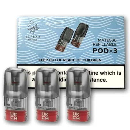 Elfbar Mate 500 Refillable Pod - 3 Pods (Auffüllbar)