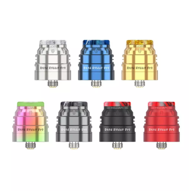 Hellvape Dead Rabbit Pro RDA Verdampfer - 24mmDer Hellvape Dead Rabbit Pro RDA Verdampfer mit einem Durchmesser von 24 mm ist ein Dual-Coil-RDA. Es verfügt über 3 Luftstrommodi, die Ihnen verschiedene Lufteinlässe und einen milden Geschmack bieten. Mit dem pfostenlosen Baudeck bietet es großzügigen Platz für die einfache Installation der Spule für Starter und Meister. Die zusätzliche 810er Drop Tip und der seitliche AFC-Ring sind im Paket enthalten.Technische Daten:Größe: φ24mm*31,3mmLuftstrom: Bodenluftstrom, Seitenluftstrom, Bodenluftstrom + SeitenluftstromDrip Tip: 810Im Lieferumfang:1* Dead Rabbit Pro RDA Verdampfer2* 0.37Ω Ni80 Clapton Coil1* Zubehörtasche1* Extra bunte 810 Drip Tip1* Extra bunter seitlicher AFC-Ring1* BF Pin2* Schnürsenkel aus Baumwolle1* Spulenschneidewerkzeug1* Benutzerhandbuch14484Vandy Vape Full Steam Ahead28,00 CHFsmoke-shop.ch28,00 CHF Hellvape Dead Rabbit Pro RDA Verdampfer - 24mmDer Hellvape Dead Rabbit Pro RDA Verdampfer mit einem Durchmesser von 24 mm ist ein Dual-Coil-RDA. Es verfügt über 3 Luftstrommodi, die Ihnen verschiedene Lufteinlässe und einen milden Geschmack bieten. Mit dem pfostenlosen Baudeck bietet es großzügigen Platz für die einfache Installation der Spule für Starter und Meister. Die zusätzliche 810er Drop Tip und der seitliche AFC-Ring sind im Paket enthalten.Technische Daten:Größe: φ24mm*31,3mmLuftstrom: Bodenluftstrom, Seitenluftstrom, Bodenluftstrom + SeitenluftstromDrip Tip: 810Im Lieferumfang:1* Dead Rabbit Pro RDA Verdampfer2* 0.37Ω Ni80 Clapton Coil1* Zubehörtasche1* Extra bunte 810 Drip Tip1* Extra bunter seitlicher AFC-Ring1* BF Pin2* Schnürsenkel aus Baumwolle1* Spulenschneidewerkzeug1* Benutzerhandbuch14484Vandy Vape Full Steam Ahead28,00 CHFsmoke-shop.ch28,00 CHF