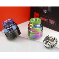 Hellvape Dead Rabbit Pro RDA Verdampfer - 24mmDer Hellvape Dead Rabbit Pro RDA Verdampfer mit einem Durchmesser von 24 mm ist ein Dual-Coil-RDA. Es verfügt über 3 Luftstrommodi, die Ihnen verschiedene Lufteinlässe und einen milden Geschmack bieten. Mit dem pfostenlosen Baudeck bietet es großzügigen Platz für die einfache Installation der Spule für Starter und Meister. Die zusätzliche 810er Drop Tip und der seitliche AFC-Ring sind im Paket enthalten.Technische Daten:Größe: φ24mm*31,3mmLuftstrom: Bodenluftstrom, Seitenluftstrom, Bodenluftstrom + SeitenluftstromDrip Tip: 810Im Lieferumfang:1* Dead Rabbit Pro RDA Verdampfer2* 0.37Ω Ni80 Clapton Coil1* Zubehörtasche1* Extra bunte 810 Drip Tip1* Extra bunter seitlicher AFC-Ring1* BF Pin2* Schnürsenkel aus Baumwolle1* Spulenschneidewerkzeug1* Benutzerhandbuch14484Vandy Vape Full Steam Ahead28,00 CHFsmoke-shop.ch28,00 CHF