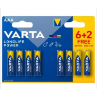 Alcalines AAA Batterien - LR03 Longlife Power 6 + 2 Pack - VartaDie leistungsstärkste unter den VARTA-Batterien. Speziell für den Einsatz in energieintensiven Geräten entwickelt. VARTA LONGLIFE Power Batterien liefern die leistungsstarke Energie, die in Geräten mit hohem Energieverbrauch benötigt wird.Packung mit 8 Alkaline-Batterien AAA LR03 1.5V, davon 2 gratis.Abmessungen: 10.5 x 44.5mmGarantierte Energiespeicherung für 10 Jahre (wenn gelagert)Nicht wiederaufladbar14495Varta8,90 CHFsmoke-shop.ch8,90 CHF