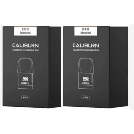 4x Caliburn G3 Pods - Ersatzkartuschen von Uwell (4 Pods) G3 Pro