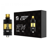 Precisio GT DLC Edition - BD Vape (Selbstwickelverdampfer 22mm)Precisio, ein legendärer Name in der Welt der wiederaufbaubaren Selbstwickkler. Diese GT-Version erweitert den Mythos, indem sie eine RTA mit außergewöhnlichen Aromen Rendering.22mm Durchmesser.Postless Single-Coil-Deck ermöglicht eine einfache Builds.3,7 ml Fassungsvermögen und einfache Befüllung von oben.Präzise Anpassung des Luftstroms mit 5 verschiedenen Einsätzen, von RDL bis DL.Vollständiger Titan-Schraubensatz.Reduzierte Kammer, für Aromen Konzentration zu verstärken."Gravity-Feed"-System für eine optimale Sättigung der Baumwolle.14606BD Vape74,00 CHFsmoke-shop.ch74,00 CHF