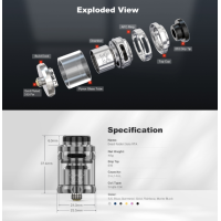 Dead Rabbit Solo RTA - Hellvape - 24 mm 5ml (Selbstwickelverdampfer)Lieferumfang: Dead Rabbit Solo RTA - Hellvape - 24 mm  5ml (Selbstwickelverdampfer)Der neue Dead Rabbit Solo RTA!Single-Coil-Platte, die gewagte Montagen ermöglicht.Sehr präzise von oben einstellbare Airflow. 24mm Durchmesser für eine Kapazität von 2 bis 5ml.Ausgezeichnete Geschmackswiedergabe dank einer Kammer, die die Aromen maximal kondensiert.Kann in sehr luftigen DL oder in restriktiven RDL verwendet werden.Lieferumfang 1 x Dead Rabbit Solo RTA1 x Pyrex Bubble 1 x Tasche für Zubehör1 x BedienungsanleitungEigenschaften 24mm DurchmesserSingle Coil TrayTop Airflow einstellbarZiehen RDL bis DL 14681Hellvape36,00 CHFsmoke-shop.ch36,00 CHF